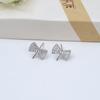 Arete de Plata S925 con Forma de Lazo Distinctivo Pin para Oreja Femenino Zhao Liying 8-10 Pendientes de Perla Accesorios diy 1024