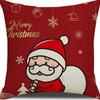Nueva Funda de Almohada con Estampado Navideño Papá Noel Decoración para Sala de Estar en Amazon Funda de Almohada Navideña para el Hogar