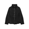 Comercio exterior 2026 otoño nuevo estilo europeo y americano moda femenina casual holgada cuello alto chaqueta de algodón 6318272
