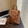 Mochila de Viaje de Lado Blando Transfronteriza Otoño e Invierno 2025 Nueva Moda Retro Casual Versátil Mochila Estilo Bolso de Mano