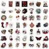 50 Piezas de Pegatinas de Graffiti de Rosas Steampunk para Decorar Maletas Pegatinas Impermeables DIY Estilo Caliente de Amazon