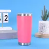 Taza de Coche Transfronteriza de 20 oz Doble Capa al Vacío Termo de Acero Inoxidable 304 Aislamiento Térmico y Frío Hielo Personalización