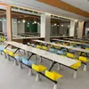 Mesas e Cadeiras de Refeitório para Escolas, Empresas e Unidades; Áreas de Refeição para Funcionários; Salas de Café da Manhã Integradas; Restaurantes de Lanches e Fast Food; Mesas de Refeição em Ardósia