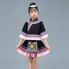 Nuevo Traje Minoritario 3 de Marzo Niños Yao Miao Niña de Danza vestido Traje Zhuang de Guangxi
