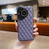 Funda de cuero con patrón romboidal para Huawei Pura70, funda protectora completa para P40/P60Pro, funda protectora para Mate40Pro.