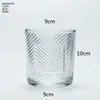 Taza de Vidrio Transparente Personalizada para Velas Vaso Vacío Decoración de Sala de Estar Botella de Aromaterapia Taza de Regalo para Velas de Soja Portavelas de Cristal