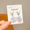 Aretes de Clip Lindos de Princesa Elsa para Niños Sin Perforación Aretes de Dibujos Animados para Niña Pequeña Aretes Colgantes para Bebé Aretes Anti-Dolor
