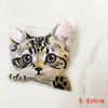 Patche Bordado de Gato de Bolso Animal Fofo Desenho Animado Estilo Japonês Gato Bordado Patch Transfronteiriço em Estoque