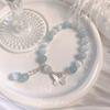 Pulsera de Ópalo Mariposa Femenina Diseño Nicho Ins Sentido Avanzado Pulsera de Cristal de Ópalo Regalo para Novia