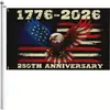 Novo produto: Bandeira Decorativa de Foto para Jardim Externo da Série Águia do 250º Aniversário Americano Transfronteiriço Comemorativa