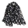 Bufanda Floral Vintage de Moda Clásica, Bufanda de Seda de Bali de Alta Calidad, Chal Elegante con Textura de Algodón y Lino, Bufanda Versátil de Gama Alta