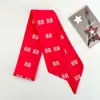 Xi Pu - Pañuelo de seda con lazo largo para el pelo, para mujer, con lazo, tocado, bufanda multifuncional bonita para niña