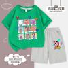 Circo dos Números Mágicos 6 Roupas Infantis Meninos Roupa de Verão Estilo Verão Crianças Médias e Grandes Verão Meninos Manga Curta Estilo de Rua