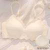 Ropa interior sin costuras para mujer, sin aro de acero, espalda hermosa, muestra pecho grande, pecho pequeño realzado, sujetador para dormir conciso, ropa interior de jalea para mujer