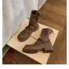 Versión de cuero ~ Botines delgados de suela gruesa estilo británico, botines de cuero suave, botines cortos retro nuevos para mujer 2026, versátiles