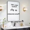 Calcomanías de Pared con Frase Inspiradora en Inglés Decorativas para Sala de Estar Entrada Dormitorio Pintura Autoadhesiva K Mural Calcomanías de Pared de PVC Removibles