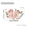 Decoración Simple de Mariposa Floral Pegatina Electrostática para Ventanas, Escaparates, Puertas de Vidrio, Decoración del Hogar, Pegatina Electrostática Visible por Ambos Lados