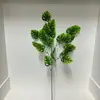 Flores artificiales estilo bosque para bodas, hierba de espárrago, plantas verdes artificiales doradas en capas, decoración de bodas para el hogar, flores artificiales para exteriores para paisajismo