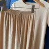Traje Suave de Hermana Pequeña de Hong Kong Nuevo de Verano 2021 Camiseta Holgada Pantalones de Pierna Ancha Traje Casual de Dos Piezas para Mujer
