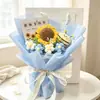 Regalo para el Día del Maestro: Ramo de Girasoles de Lana Tejido a Mano, Producto Terminado, para Jardín de Infancia, para Maestras