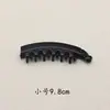 Accesorio de moda para el cabello negro estilo coreano con dientes, pasador banana para el cabello, clip base cubierto de tela hecho a mano para DIY, en stock
