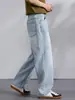 Roupas Masculinas Maple House / Nova Coleção Primavera/Outono 2026: Jeans Largo de Cintura Alta Estilo Streetwear Americano, Calça Longa Retrô para Homens