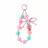 Dopamina Muñeca Popular Bonita con Cuentas Cadena para Teléfono Móvil Colgante Joyería Regalo Llavero Portátil Anti-Pérdida