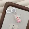 Calça de tecido com botão branco I37 tecido tecido chaveiro boneca fofa pingente chaveiro elfo bolsa pingente presente