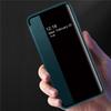 Funda de cuero para Samsung A52 5G, funda para teléfono A72, funda de cuero con patrón liso de cobertura completa, funda protectora con ventana A71 resistente a caídas