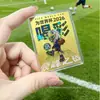 Cartão Dourado Comemorativo da Copa do Mundo de 2026, Coleção de Mascotes Estrela do Futebol Messi, Adesivo Dourado para Celular, Presentes de Merchandise para Fãs