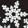 Uma Variedade de Flocos de Neve de Plástico Estão Disponíveis em Estoque, Pingentes de Floco de Neve de Plástico de Natal, Acessórios de Floco de Neve de Natal, Decorações de Natal