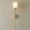 Luminária de parede para cabeceira de quarto de mármore transfronteiriça, luminária de parede de designer criativo nórdico para sala de estar, escritório de vendas, saguão, hotel
