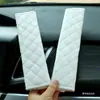 Funda para Hombro de Cinturón de Seguridad Suministros para Coche Tela Simple de Seda de Hielo Felpa Suave Cómoda Funda Conveniente Cinturón de Seguridad