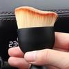 Arco de onda de herradura brocha de maquillaje suave sin rayas no pegajosa brocha para base de rostro brocha para corrector brocha de limpieza brocha portátil con tapa