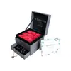 Caja de regalo de rosas, caja de flores inmortales, caja de collar con cajón, celebridad de Internet TikTok, caja de regalo con el mismo estilo de embalaje cuadrado