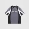Verano 2025 Nuevo Venta Caliente Transfronteriza Impresión Digital 3D Moda Casual para Hombre Marca de Tendencia Camiseta de Malla con Letra