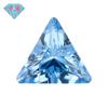 Huagang Gemstone Triângulo Reto 108 # Azul Pontiagudo Cristal Ringface Pedra Nua Apontado Triângulo Inferior Artificial Pontiagudo Safira de Cristal