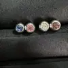 Cuentas de Acero Incrustadas con Diamantes, Clavos de Lengua de Acero de Titanio, Piercings Corporales, Accesorios de Yiwu, Joyería Transfronteriza, Cómodo, Básico y Sencillo