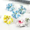 Cabeça de frangipani artificial Pente de cabelo coreano grampo de cabelo material de flor acessórios salão de casamento flor feita à mão decorativa adereços de fotografia