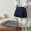 Oferta de Liquidación de Stock Falda plisada para niña Primavera/Otoño 2026 Falda corta estilo universitario para niños Falda para niña pequeña Gris