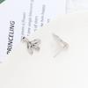 Pendientes de aleación con forma de tulipán y circonita, colgantes de amor, joyería artesanal, pulsera, collar, pendientes, accesorios, material