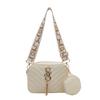 Bolso de Hombro Ancho con Estampado de Letras Artísticas Estilo Coreano para Mujer, Bolso de Cámara Primavera 2025, Bolso Cruzado Ins, Bolso Cuadrado Pequeño