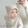 Gorro para Bebé Otoño e Invierno Lindo Súper Lindo Gorro de Lana Tejida 2024 Bebé de Pocos Meses Gorro con Protección para las Orejas para Niños y Niñas