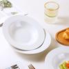 Plato de sombrero de paja plegado estilo europeo de 8,75 pulgadas, 4 platos acolchados para el hogar