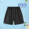 Shorts de Algodão Puro Infantil Cor Sólida Calças de Verão para Meninos Novo Estilo Calças Triplas Casuais para Meninas Roupa Externa Roupa Infantil Fina Tendência