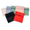 Nueva Bolsa con Cremallera para Joyería con Patrón de Lichi de PU, Bolsa de Almacenamiento para Empaque de Joyería de Collar, Bolsa con Cremallera de Cuero Simple y Elegante