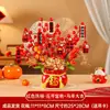 Decoración de Año Nuevo 2026 Año del Caballo Cubo de la Fortuna Adornos de Escritorio para Configuración de Atmósfera de Año Nuevo y Festival de Primavera, Arreglo de Escena Festiva para Mostradores