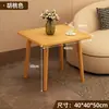 Mesa Auxiliar de Sofá, Mesa Redonda Pequeña de Doble Capa, Mesa de Café Doméstica para Sala de Estar, Estante de Almacenamiento para Mesita de Noche, Mesa de Café Pequeña para Balcón