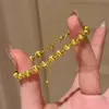 Prata Pura 999 Joias de Luxo Leve Beleza Vintage Pulseira de Pedra Olho de Gato Escovada para Mulheres Estilo Ins Design de Nicho de Alta Qualidade Pulseira