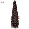 Cabelo Cacheado Longo Ondulação de Água Cabelo de Crochê Latino-Americano 120g Crochê Torção Profunda 30 Polegadas